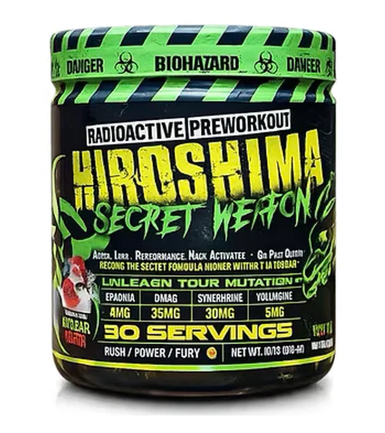 Hiroshima Secret Weapon Radioactive Preworkout 30 servicios