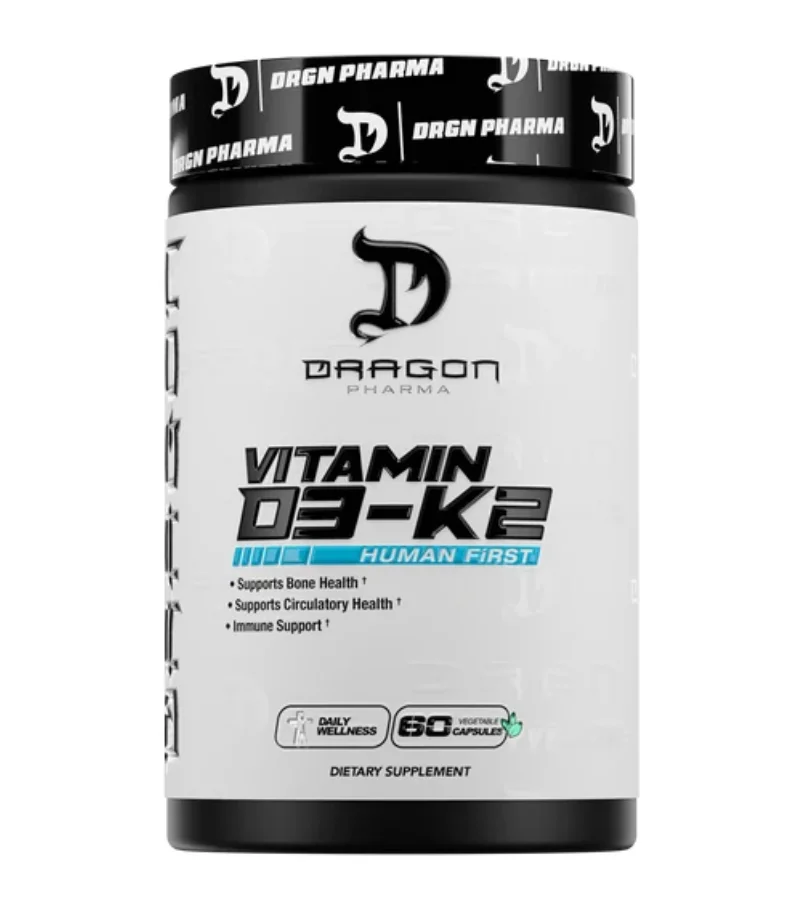 Dragon Pharma vitamina D3 K2 60 cápsulas suplemento